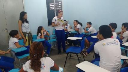 consciente dos recursos naturais. Em Acarape as oficinas ocorreram nas escolas José Neves de Castro e Francisco Rocha Ramos, ambas com alunos do terceiro, quarto e quinto ano.