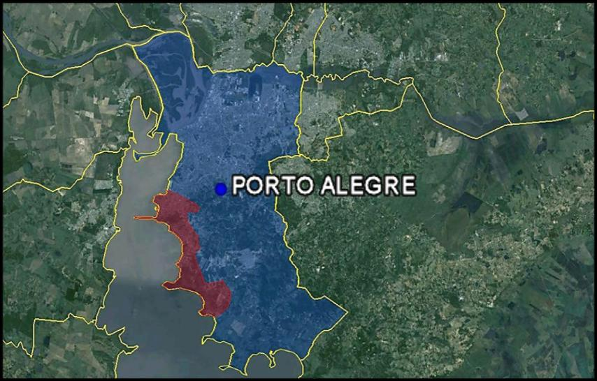 36 5.4 Localização e Acessos A região em estudo está localizada na Zona Sul do município de Porto Alegre, como pode ser verificado na