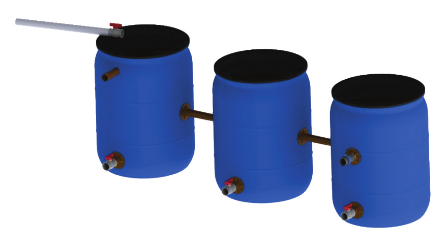 de 0 litros Saída de água para manter o nível dos tambores Recalque cm Tubo de adução PVC branco Ø 0mm 0 Registro para limpeza dos tambores Conexão entre os tambores cm Alimentação da bomba Mangote