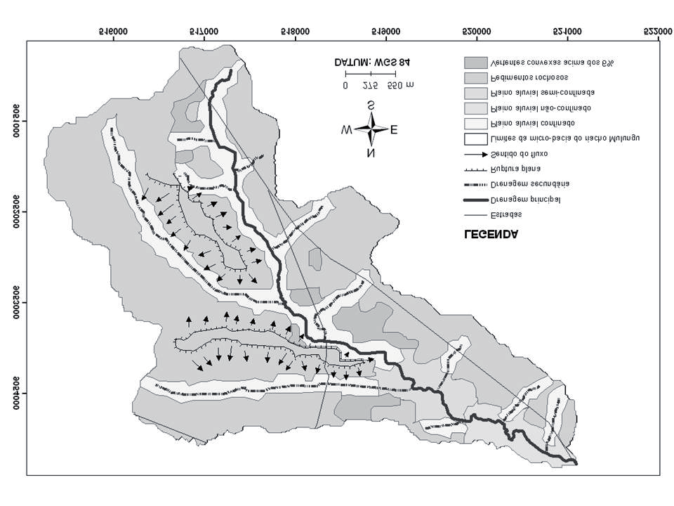 Figura 2 -Mapa Geomorfológico de detalhe da bacia do riacho Mulungu
