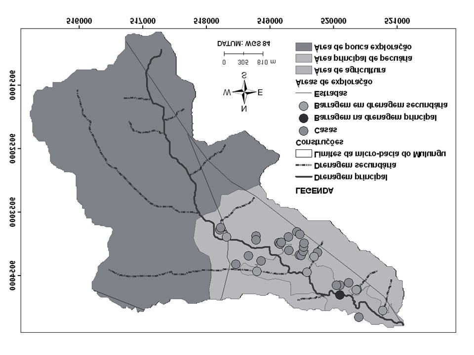 Figura 3 - Mapa Geomorfológico de detalhe da bacia do riacho Mulungu