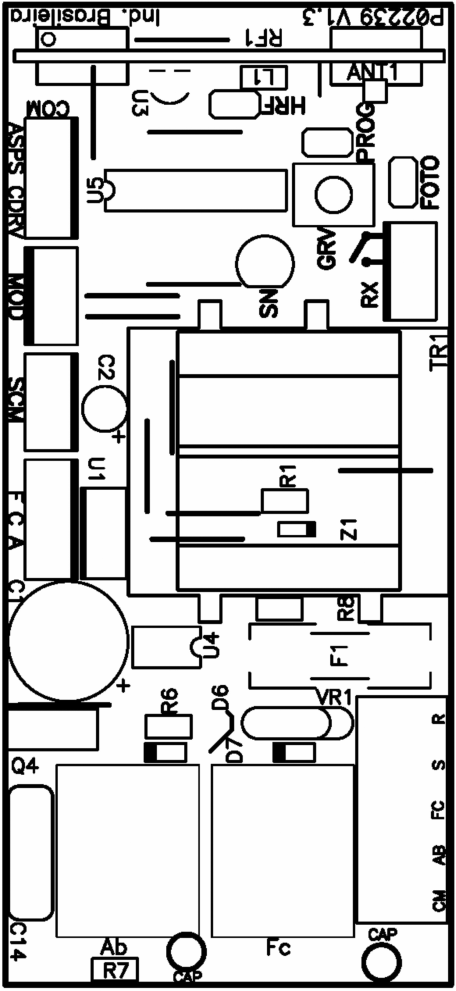 FIGURA 01 CUIDADO COM O PORTÃO ANTES DA AUTOMAÇÃO DESTRAVAMENTO Esquema Elétrico * Verifique se esforço normal exercido pelo braço de um adulto consegue deslocá-lo com suavidade em todo o percurso, *