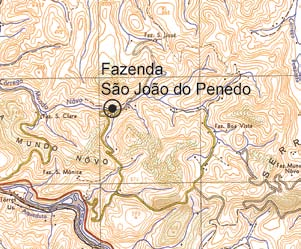 Parceria: denominação Fazenda São João do Penedo códice AIV F03 TR localização Acesso pela BR - 040, próxima à localidade de Alberto Torres, na divisa entre os