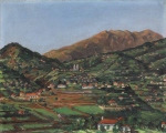 239 :: Paisagem da Madeira óleo sobre cartão, séc. XX.