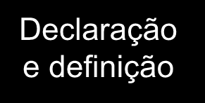 c-'a'+'a'; return c; Declaração e definição int main() { int i;