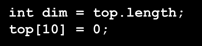 Permite inicialização explícita int a[4] = {1,0,0,1; int b[] = {1,2,3; int c[10] =