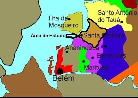 Figura 1:Localização de Santa Bárbara do Pará. 2.