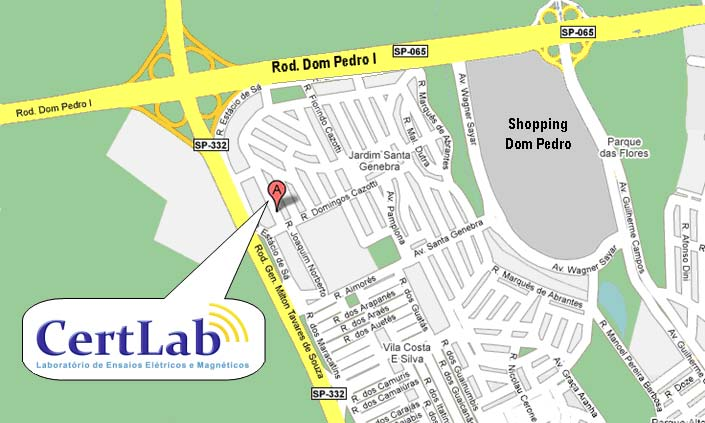 Laboratório de Ensaios Nome Endereço CertLab Laboratório de Ensaios Elétricos e Magnéticos Rua Maestro Francisco Manuel da Silva, 71 Santa Genebra - Cep: 13080-190, Campinas (SP) Telefone/Fax: (19)