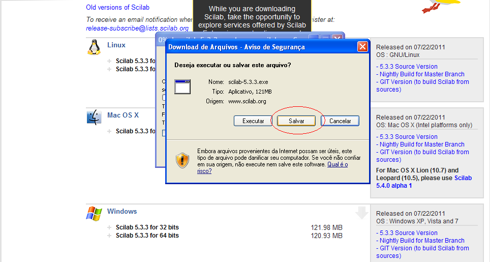 Na janela que abre, selecione a