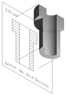 Para facilitar a leitura do desenho técnico de peças com cavidades, utiliza-se o corte.