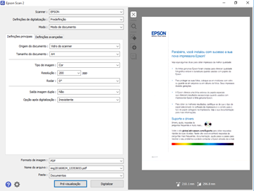 4. Selecione a configuração de Tamanho do documento que corresponda ao tamanho do seu original. Você pode selecionar Personalizar para digitar um tamanho personalizado, se necessário. 5.