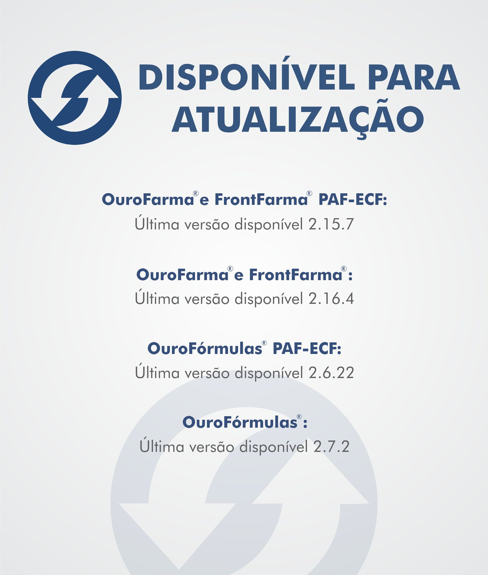 Consulte demais novidades, melhorias e correções realizadas no Log de