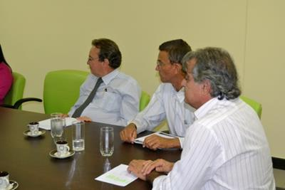O presidente do CAU/MS Arquiteto e Urbanista Osvaldo Abrão, esteve no município de Costa Rica para uma reunião com os representantes dos