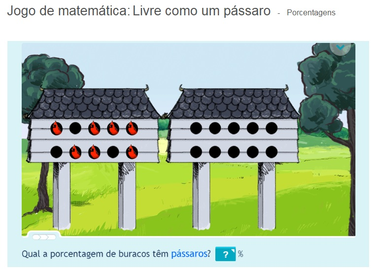 3 o numerador seguido pelo símbolo de porcento.