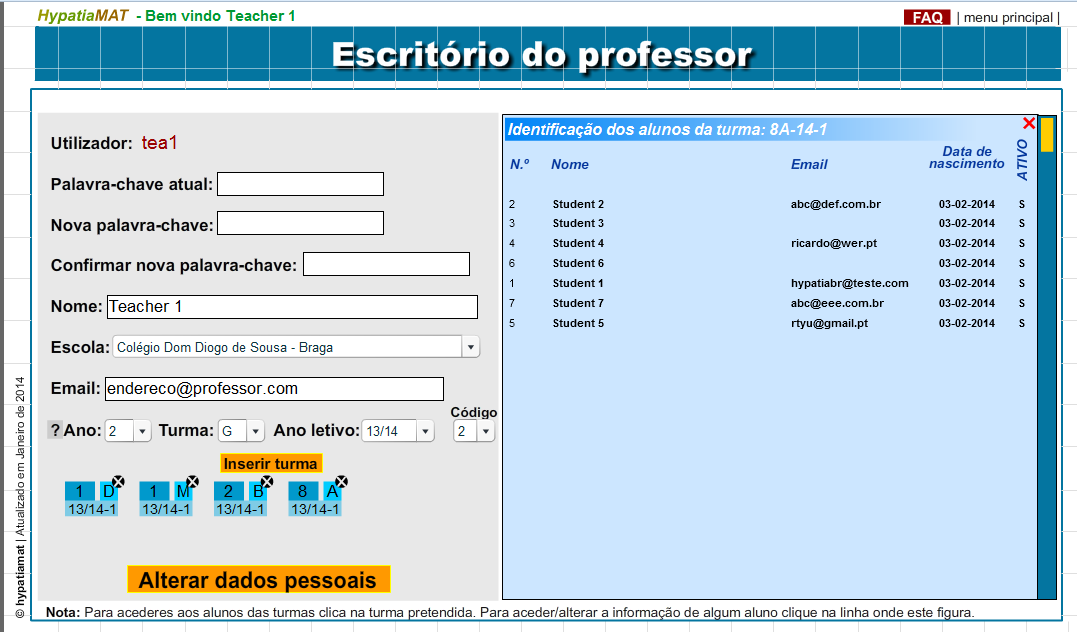 Um aluno esqueceu-se da palavra-passe (senha) e não consegue recuperá-la. Como posso ajudá-lo?