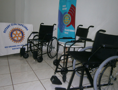 RC - Tapejara 62 O Rotary Club Tapejara adquiriu novos equipamentos para empréstimo.