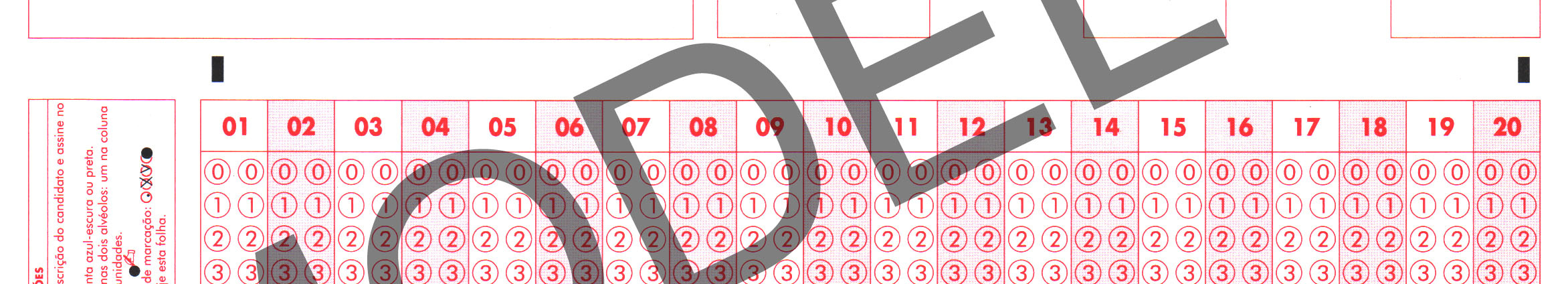 Manual - Processo de Avaliação Seriada PAS 2011 Modelo da Folha de Respostas Redação Valoração A Redação terá valoração inteira de 0 (zero) a 120 (cento e vinte) pontos e exigirá do candidato a