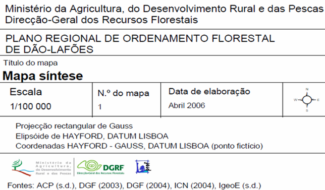 2 Plano Regional de Ordenamento Florestal de Dão Lafões As áreas A a C em estudo para a implementação do Sobreequipamento do Parque Eólico da Arada/Montemuro (2.