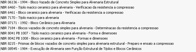 Especificação de