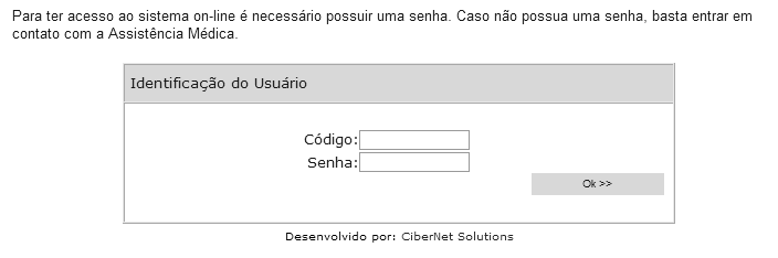 Para acesso, utilizamos a mesma tela de acesso dos credenciados, mas escolhermos a opção Área Reservada (figura 99).