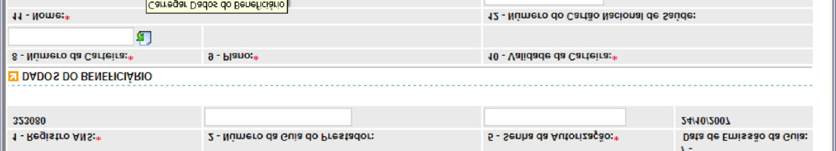 FIGURA-16 (Carregar dados do Beneficiário) b) Botão Adicionar Adiciona um registro em um