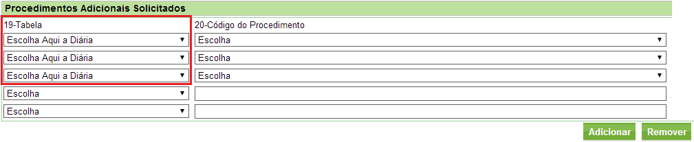 Guia de Prorrogação INDICAÇÃO CLÍNICA: Nos procedimentos