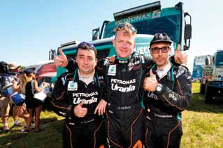 Gerard De Rooy, líder do Team PETRONAS De Rooy Iveco, venceu a edição de 2016 deste rally com o IVECO Powerstar face ao russo Mardeev (Kamaz) e à revelação do rally: o piloto local