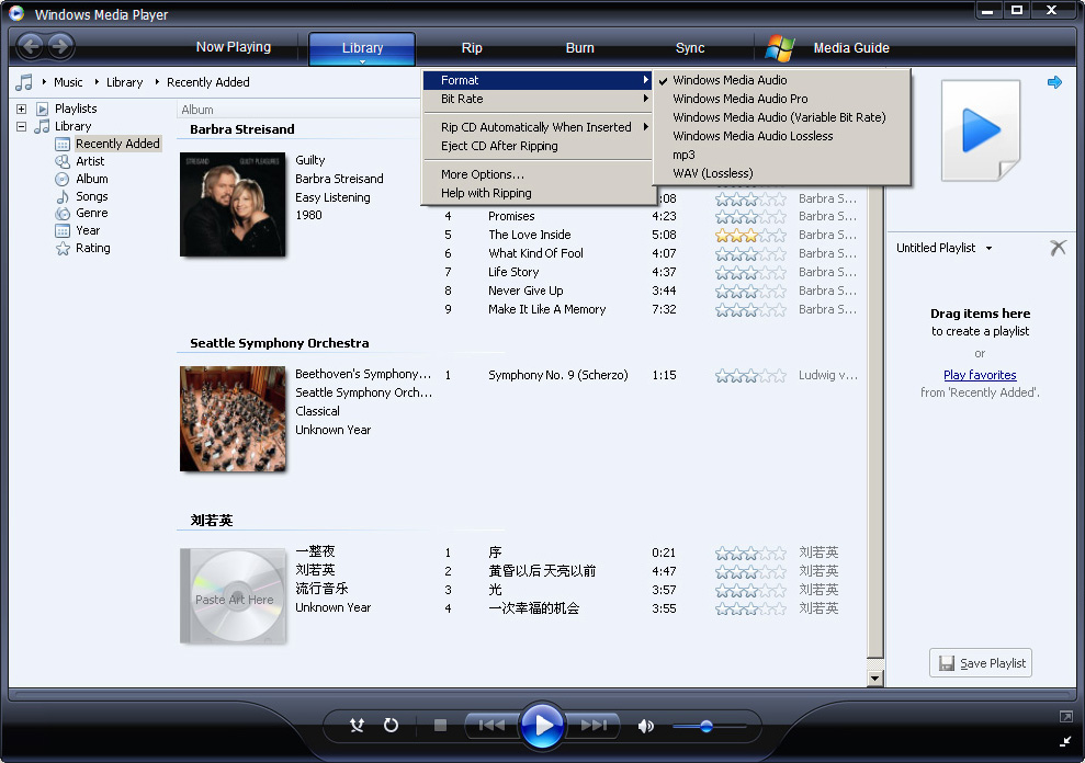 4.2.3 Converta músicas de um CD Se você deseja transferir música de um CD para o seu aparelho, você precisa criar uma cópia digital da música no seu computador primeiramente.