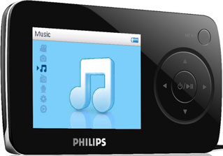 CD-ROM com Windows Media Player 11, Gerenciador de Dispositivo Philips, Conversor de Mídia Philips, Manual do usuário e Perguntas