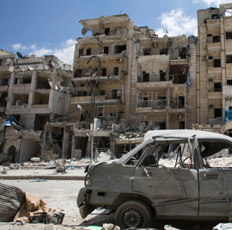 AFP/Karam Al-Masri Al-Quds Hospital, em Aleppo,