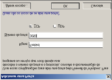 40 Figura 21 Adicionar uma Porta Figura 22 Firewall do Windows 2 2.
