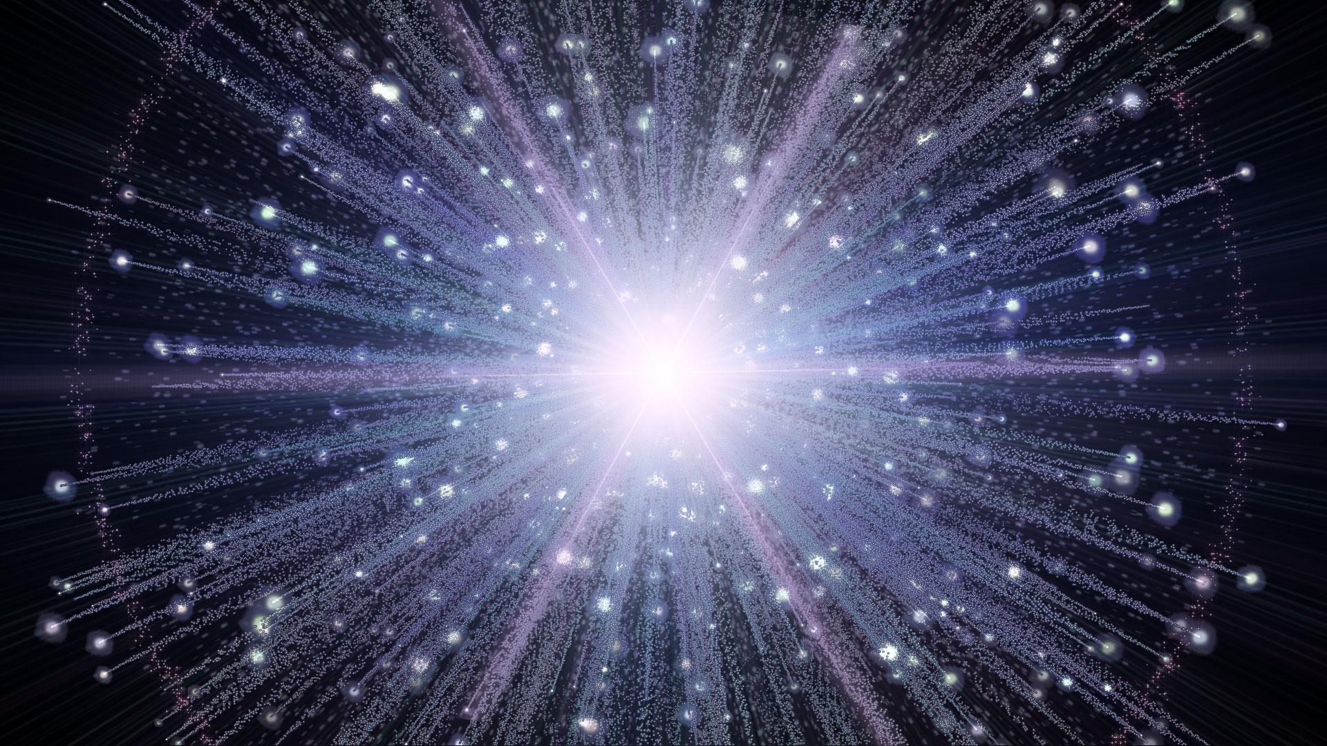 A Formação de Núcleos e Átomos No momento do Big Bang, o Universo era muito