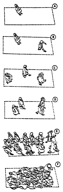 2.1.2.1 Níveis de Serviço em Áreas de Locomoção: 3 Tabela 2-1 Definições de Nível de Serviço em Áreas de Locomoção Fonte: Manual da FTA (2003) Definição NS Espaço por pedestre (m2/p) Nível de Serviço