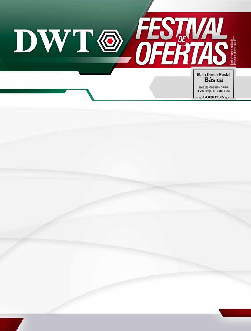 02 CENTRO DE DISTRIBUIÇÃO PARANÁ RUA JOÃO BETTEGA Nº 4.801 - BLOCO A CIC CEP 81.350-000 CURITIBA - PR FONE: 0800.701.5452 www.dwt.com.