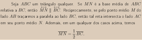 As propriedades de paralelogramos obtidas anteriormente nos permitem provar, na proposição a seguir,