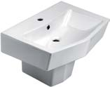 Portofino 1143500040 lavatório 50cm 50cm washbasin 1143100040 lavatório 60cm 60cm washbasin 1142100040 meia coluna half pedestal 15,0 Kg. 40 un 17,0 Kg.