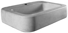 pousar ou à parede sem furo para torneira - esquerdo countertop or wall washbasin without hole to