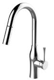 high curve spout, extendable spray 32464TH-xxx  lever side valve