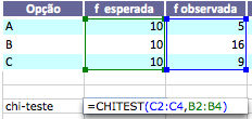 Chi Quadrado 10 9 10 12 10 9 0.