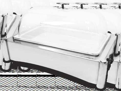 CHAFING DISH ELÉTRICO COM GN 1/1 EM PORCELANA ELECTRIC CHAFING DISH