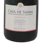 Casa de Saima, Reserva, Bruto Branco 2011 IVV 2-5 Graça Silva Miranda Lote com Fernão Pires (Maria Gomes). Amarelo claro e citrino.