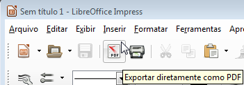 Para exportar sem essa caixa de diálogo, basta clicar no botão: MENU ARQUIVO >>> IMPRIMIR (CTRL+P) As opções de impressão