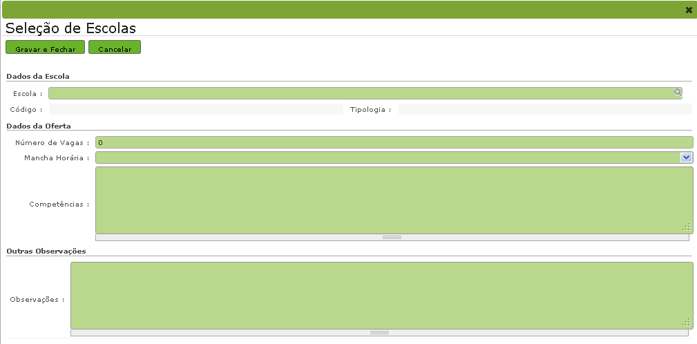 3.1.4 Data de início da atividade A data de início da atividade não poderá ser inferior à data em que é feito o pedido, acrescida de 3 dias úteis (período destinado às candidaturas).