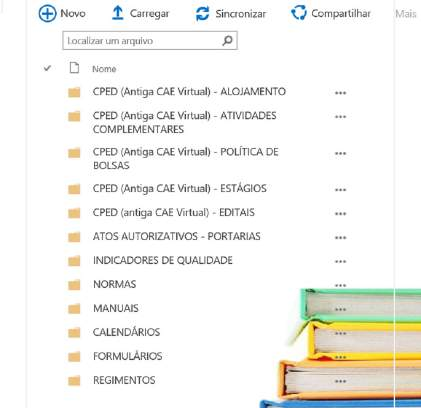 PASSO 8 Para acessar os documentos institucionais, basta clicar na pasta Informações Acadêmicas, nela você terá acesso aos documentos