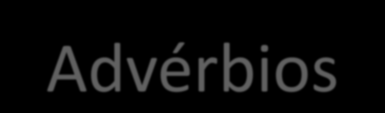 adverbiais