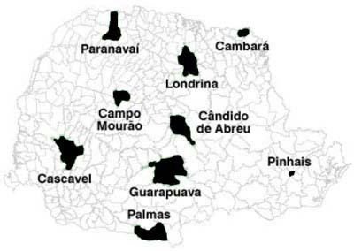 por possuir um clima Subtropical Úmido Mesotérmico, apresentando verões quentes (temperatura média superior a 22 C), invernos com geadas pouco freqüentes (temperatura média inferior a 18 C), sem