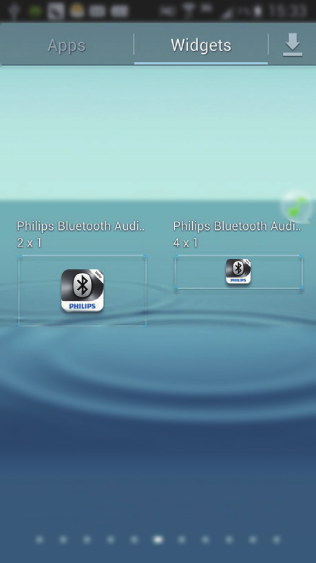 a Philips Bluetooth Audio Connect Apps O Philips Bluetooth Audio Connect estabelece a ligação Bluetooth automática adicionando um atalho para o seu sistema de base no ecrã inicial do seu dispositivo