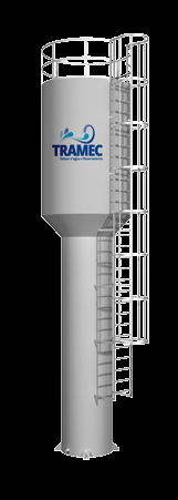 RESERVATÓRIO TIPO TAÇA Os reservatórios tipo taça (cálice), podem ser construído com capacidade de 5.000 a 100.000 litros por padrão, possui excelente relação custo benefício e um design moderno.