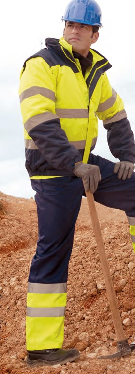 COSTURAS TERMO SELADAS COSTURAS TERMO SELADAS ALTA VISIBILIDADE E TÉCNICOS :: PARKAS E CASACOS P165 PARKA IMPERMEÁVEL DE ALTA