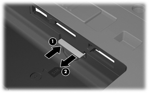 7. Pressione o SIM (1) e, em seguida, remova-o do slot (2). 8. Recoloque a bateria. 9.